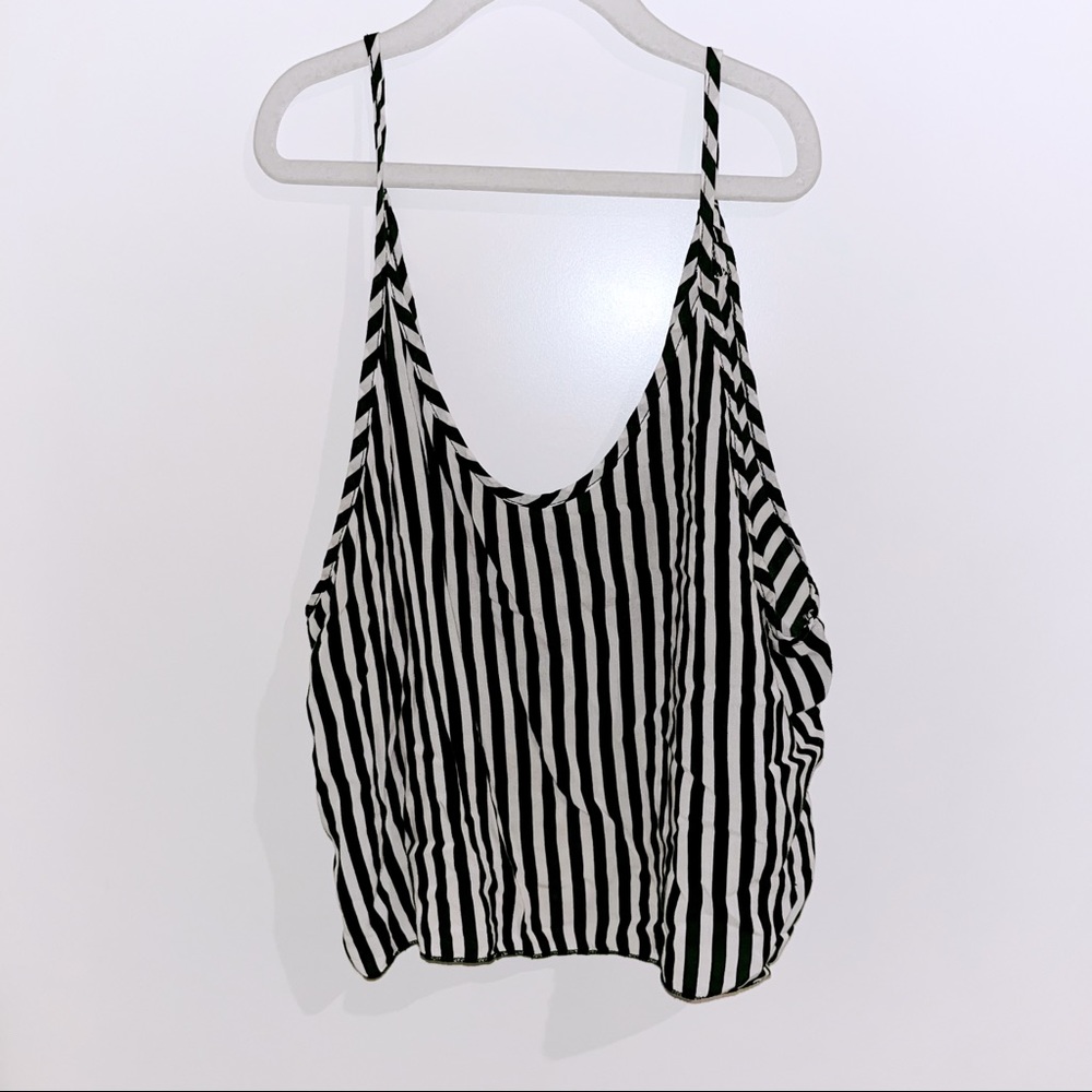 Brandy Melville Stripe Cami Crop Top One Size Fits All Shirt